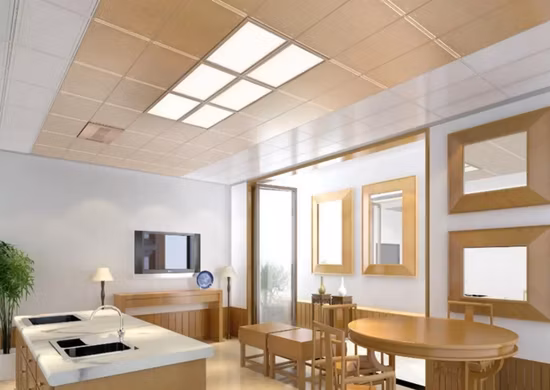 Fabbrica Alluminio Acrilico 60 * 60, 600 * 600 595 * 595, 2FT * 2FT, 2 * 4 LED Rettangolo quadrato Illuminazione Sottile da incasso a superficie Pannello LED Lampada a LED Luci a LED per soffitto