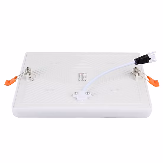 18W SMD2835 Lampada da pannello solare rotonda rotonda sottile per interni a LED Lampada da pannello da incasso regolabile a soffitto in alluminio da incasso