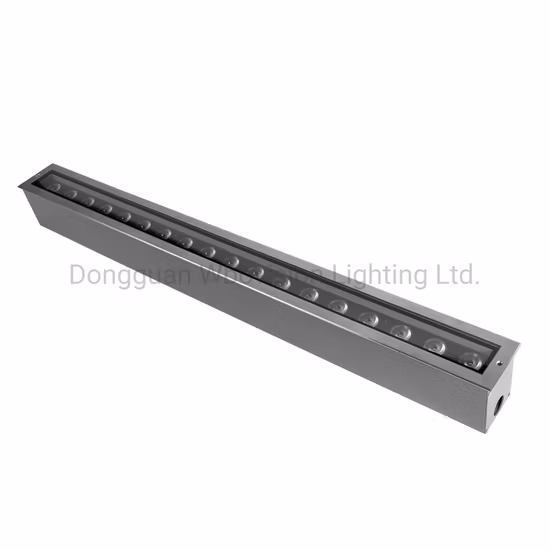 Faretto da incasso a pavimento lineare a pavimento in acciaio inox IP67 da incasso a pavimento 12W DMX512