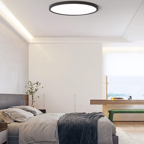 I più venduti Energy Star ETL 6 pollici 12W 5CCT senza sfarfallio dimmerabile da incasso rotondo ultra sottile LED luci di pannello a soffitto